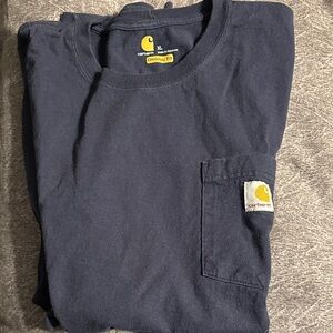 Carhartt Dark Blue Tee with Pocket